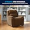 Flash Furniture Kids Recliner, 26" to 39" x 28", Upholstery Color: Brown, Weight Capacity: 90 lb. BT-7985-KID-MIC-BRN-GG - alternate 4
